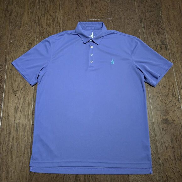 Johnnie-o Prep-formance Stretch Polo Golf Shirt Surfer Logo Size L Purple - Picture 1 of 7